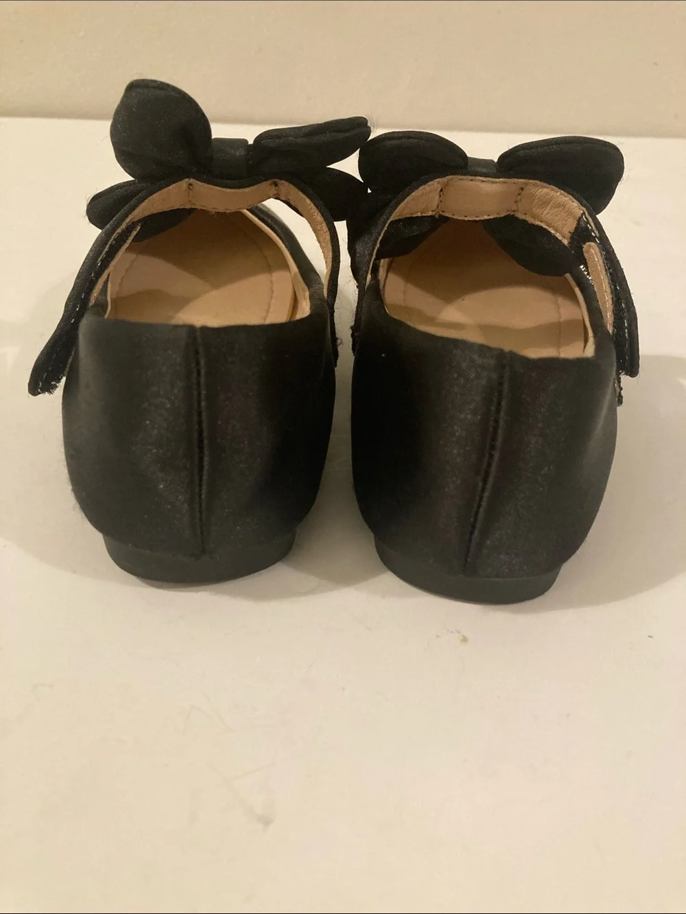 PANDANINJIA Toddler Dress Shoes with bow Girls Ballet 10